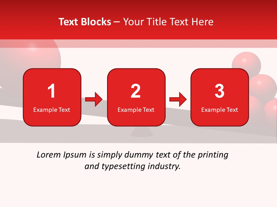 A Red Ball On Top Of A Scale With A Red Ball On Top Of It PowerPoint Template