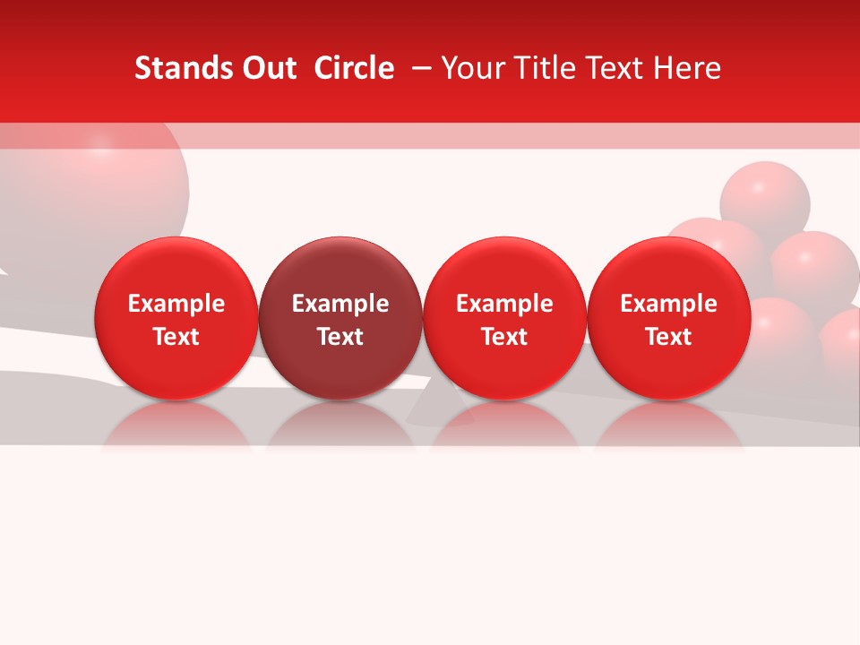 A Red Ball On Top Of A Scale With A Red Ball On Top Of It PowerPoint Template