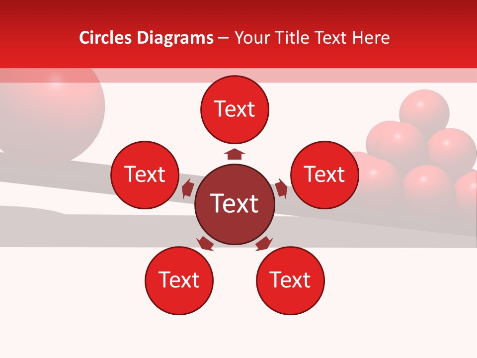 A Red Ball On Top Of A Scale With A Red Ball On Top Of It PowerPoint Template