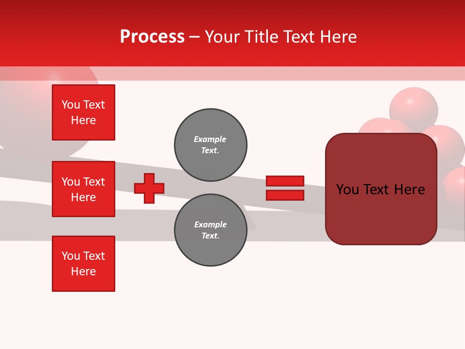 A Red Ball On Top Of A Scale With A Red Ball On Top Of It PowerPoint Template