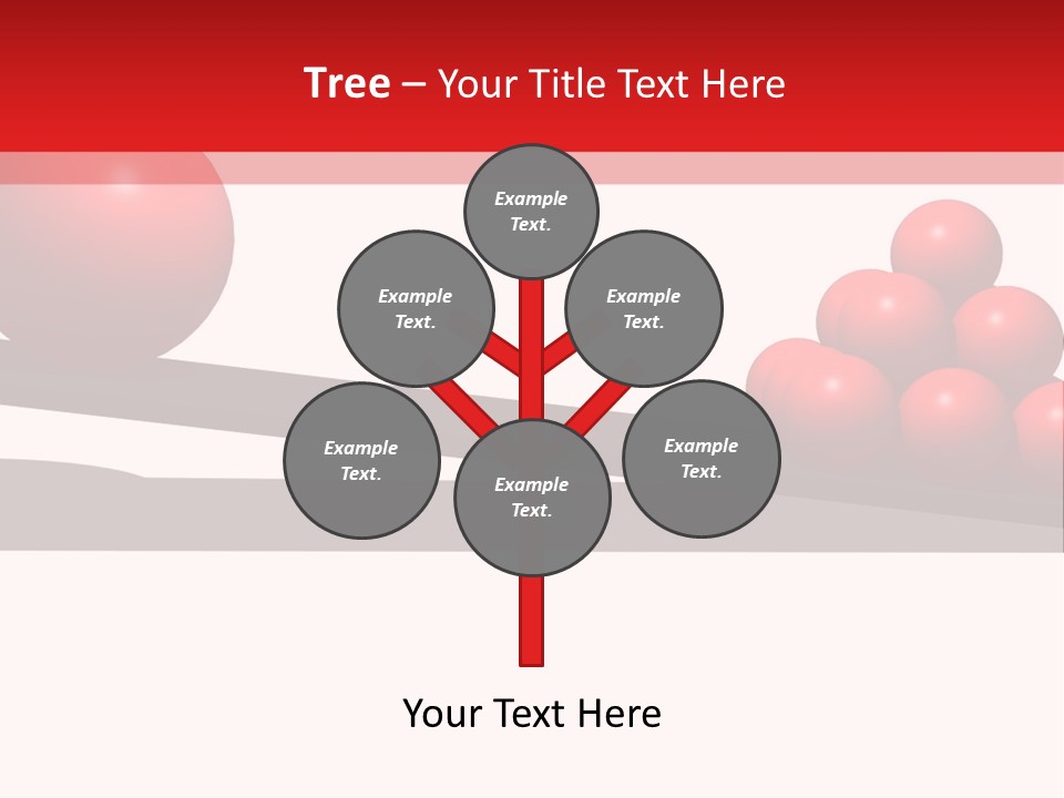 A Red Ball On Top Of A Scale With A Red Ball On Top Of It PowerPoint Template