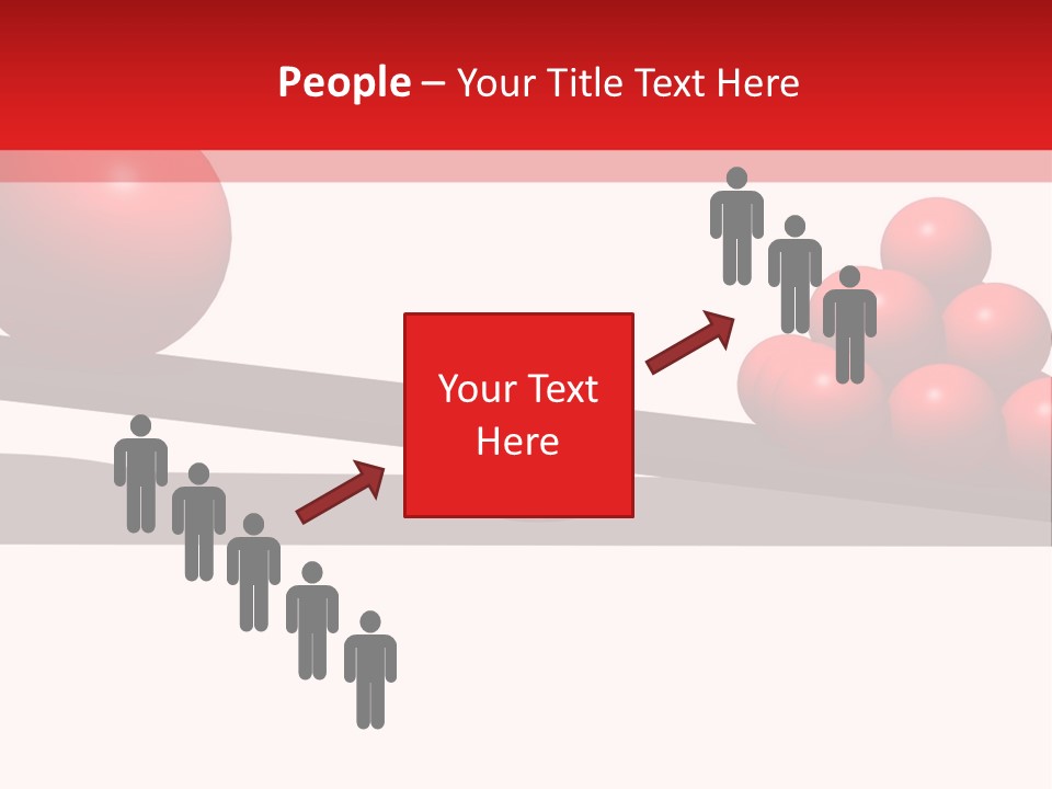 A Red Ball On Top Of A Scale With A Red Ball On Top Of It PowerPoint Template