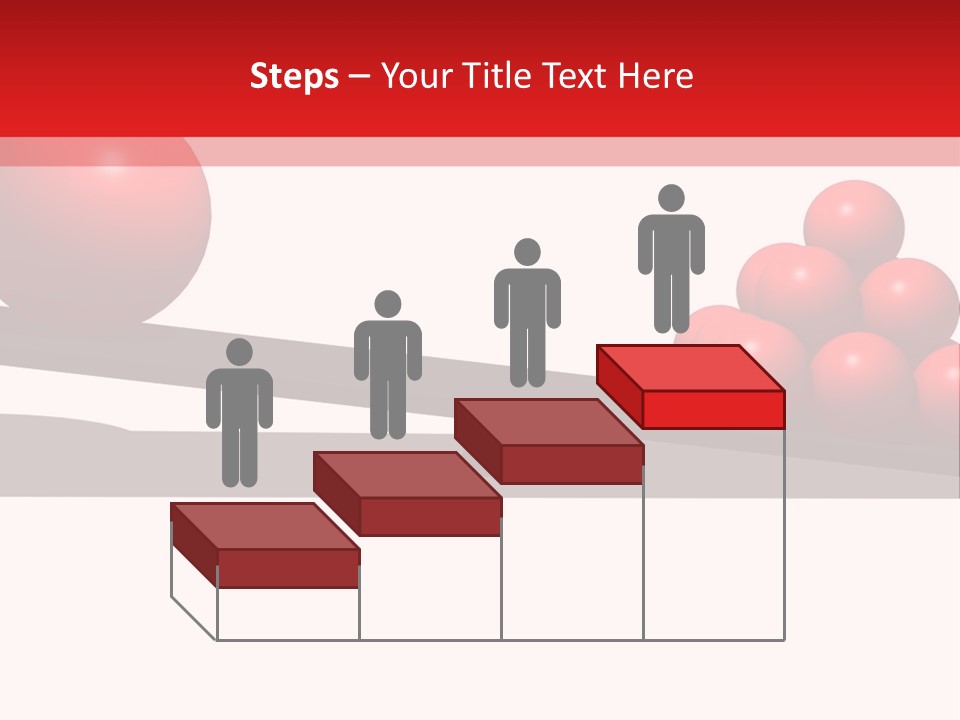 A Red Ball On Top Of A Scale With A Red Ball On Top Of It PowerPoint Template