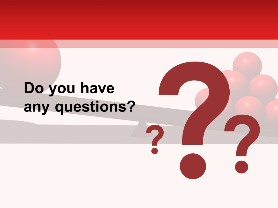 A Red Ball On Top Of A Scale With A Red Ball On Top Of It PowerPoint Template