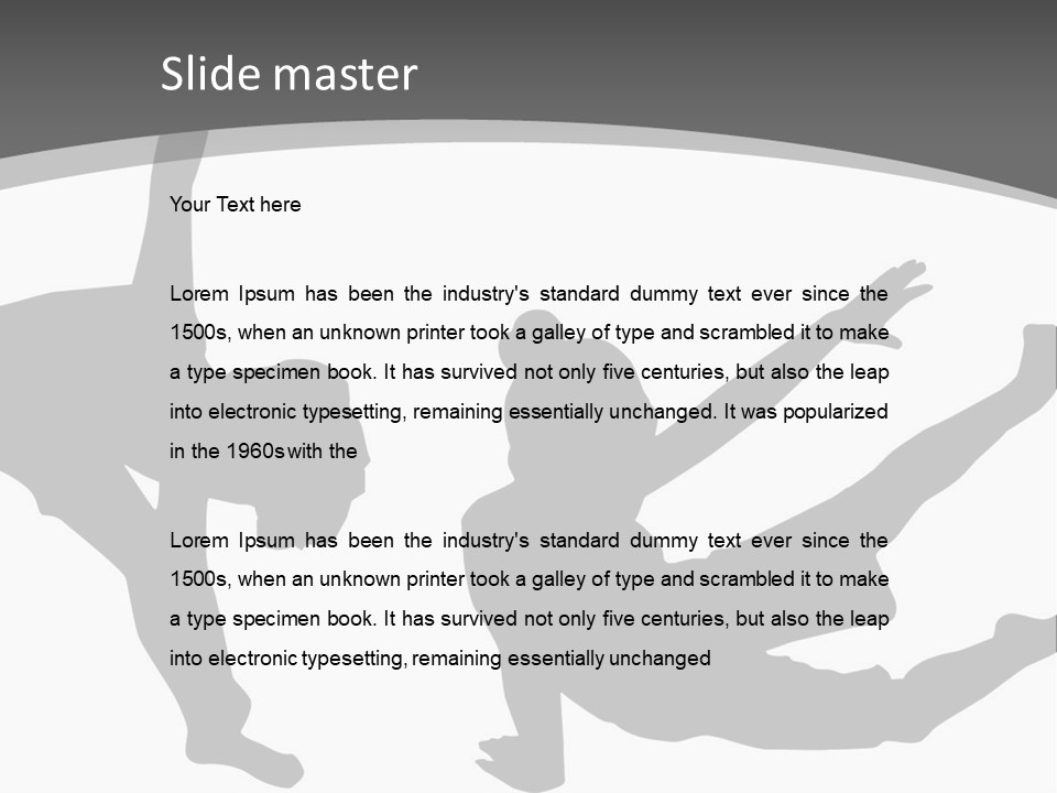 Exercise Posture Girl PowerPoint Template