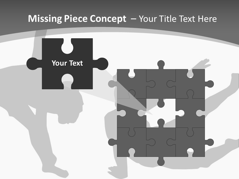 Exercise Posture Girl PowerPoint Template