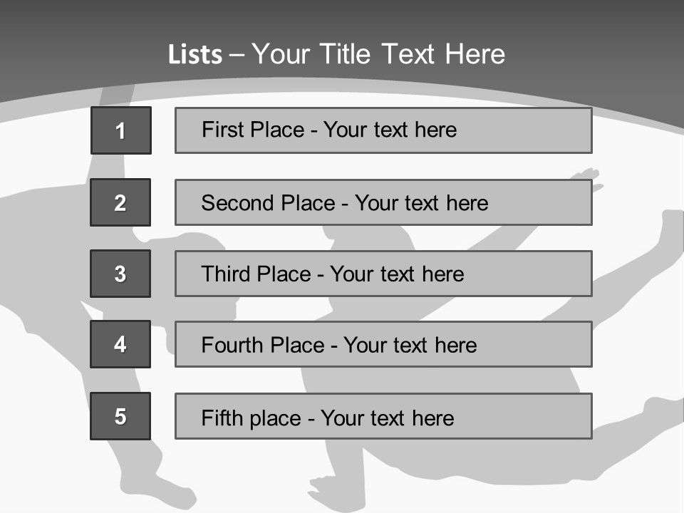 Exercise Posture Girl PowerPoint Template
