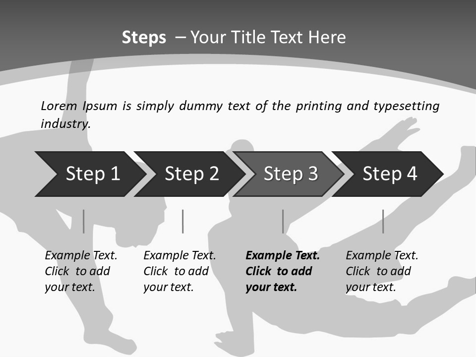 Exercise Posture Girl PowerPoint Template