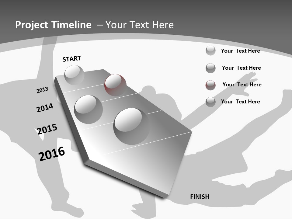 Exercise Posture Girl PowerPoint Template