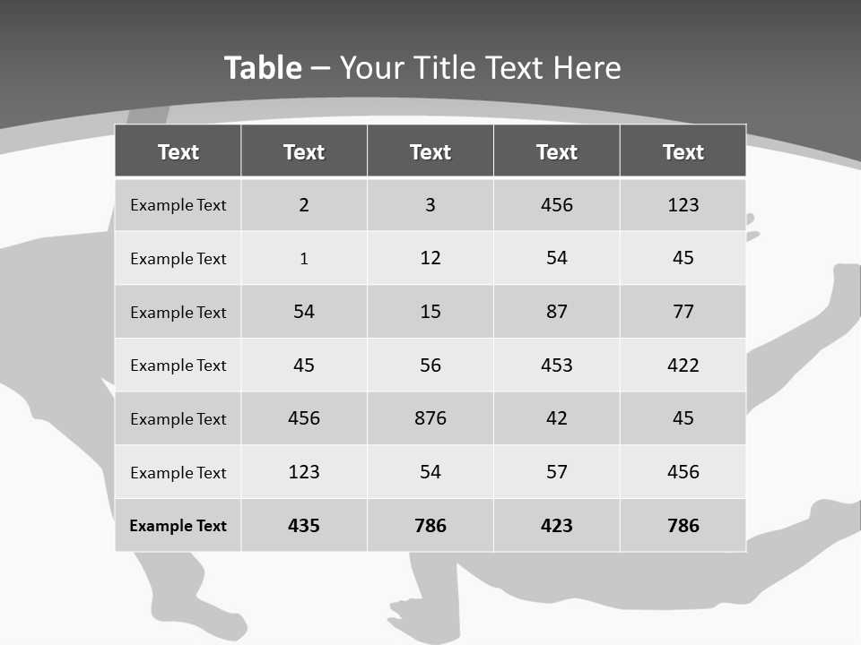 Exercise Posture Girl PowerPoint Template