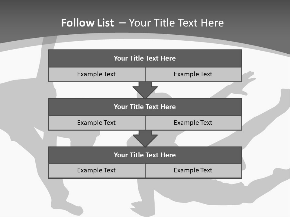 Exercise Posture Girl PowerPoint Template