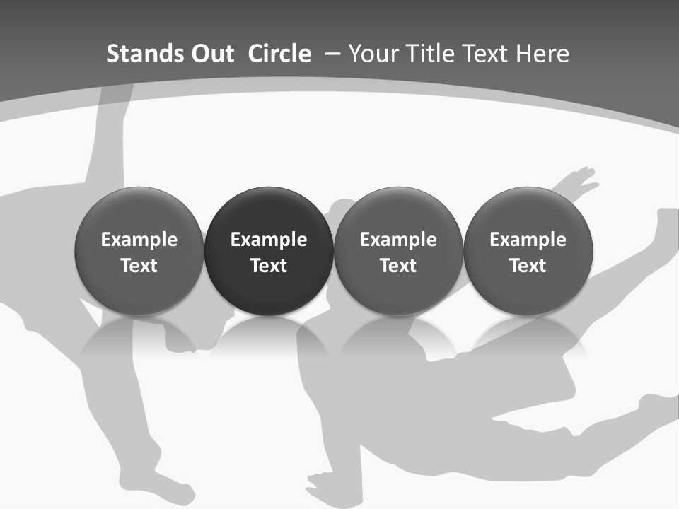 Exercise Posture Girl PowerPoint Template