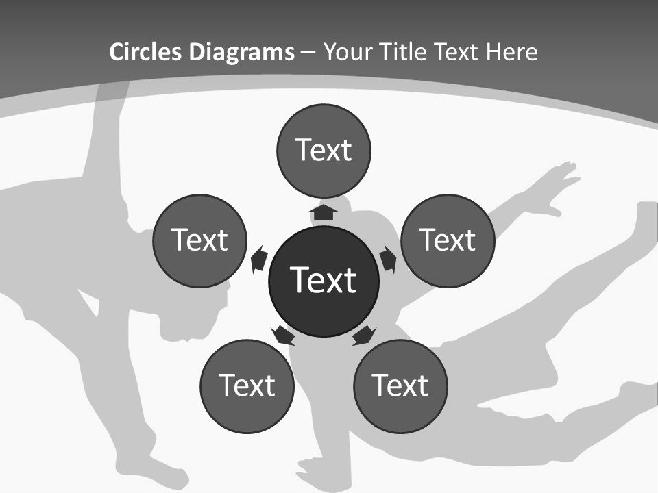 Exercise Posture Girl PowerPoint Template