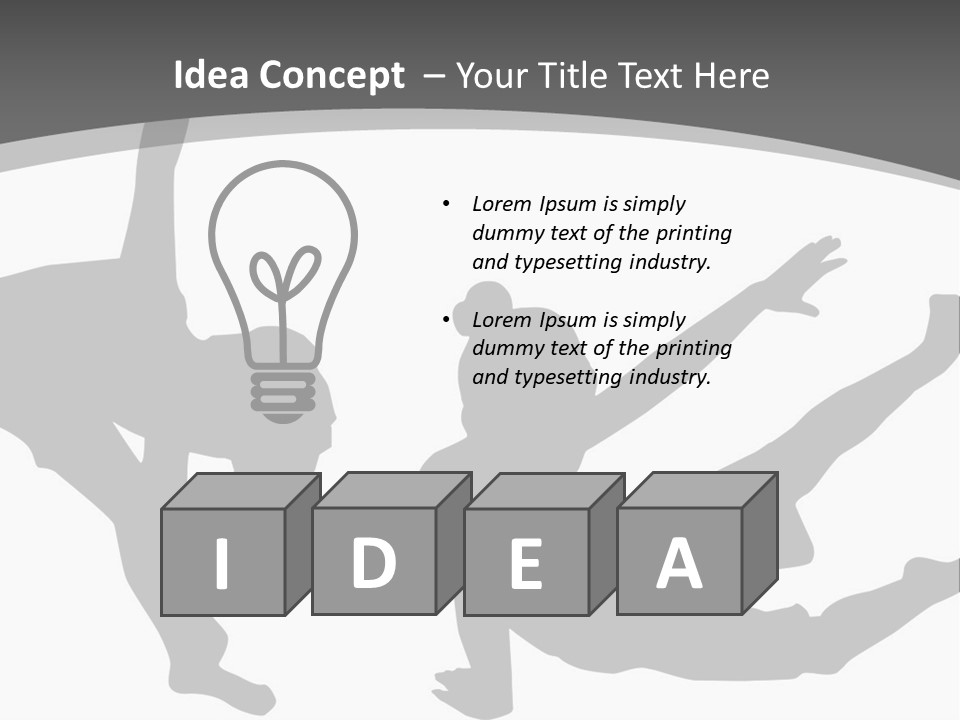 Exercise Posture Girl PowerPoint Template