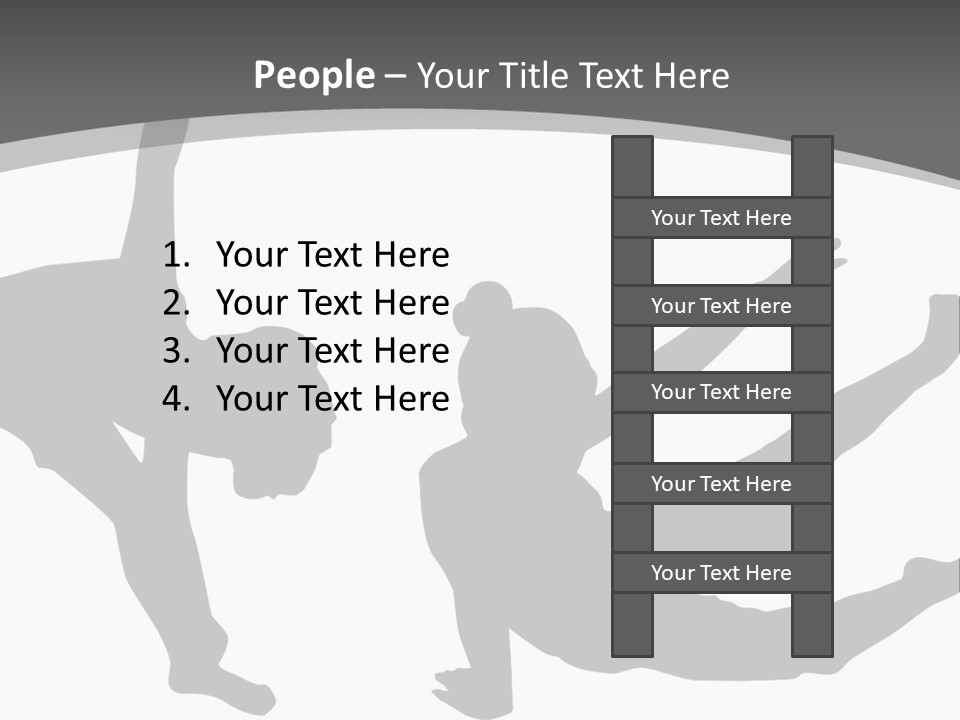 Exercise Posture Girl PowerPoint Template