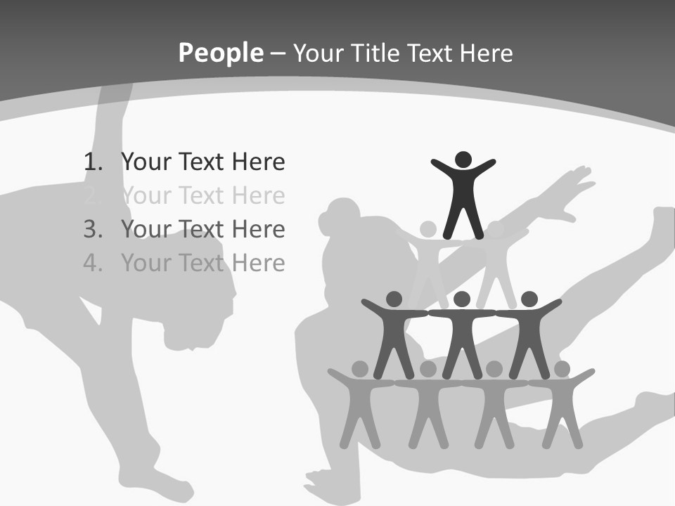 Exercise Posture Girl PowerPoint Template