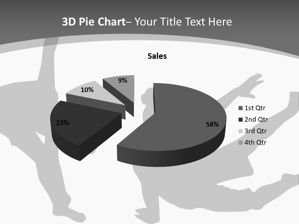 Exercise Posture Girl PowerPoint Template