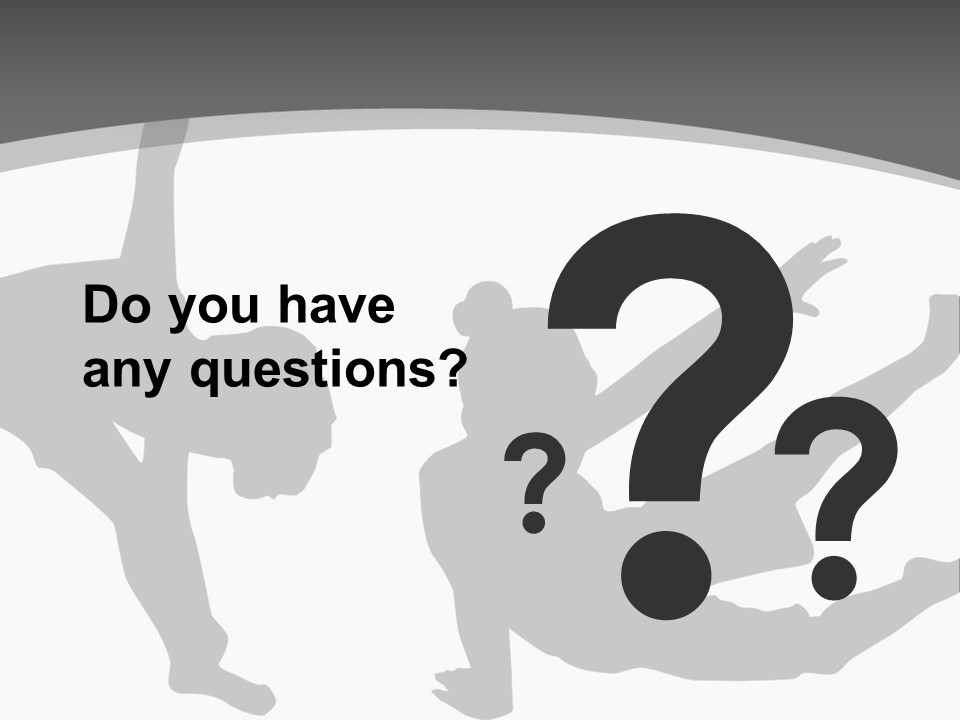 Exercise Posture Girl PowerPoint Template