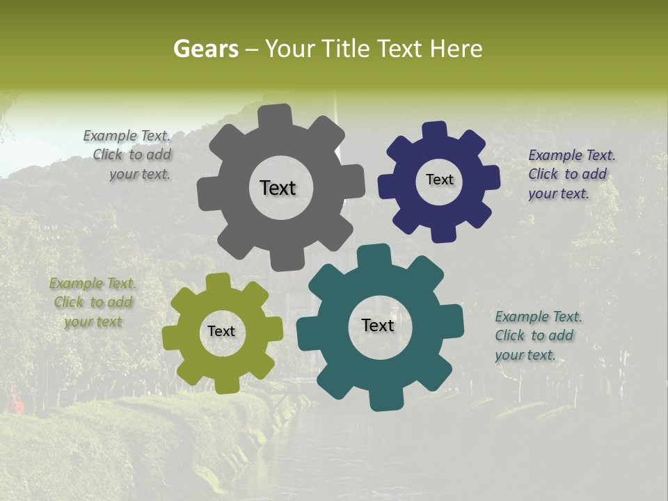 A Church On A Hill With A River In Front Of It PowerPoint Template