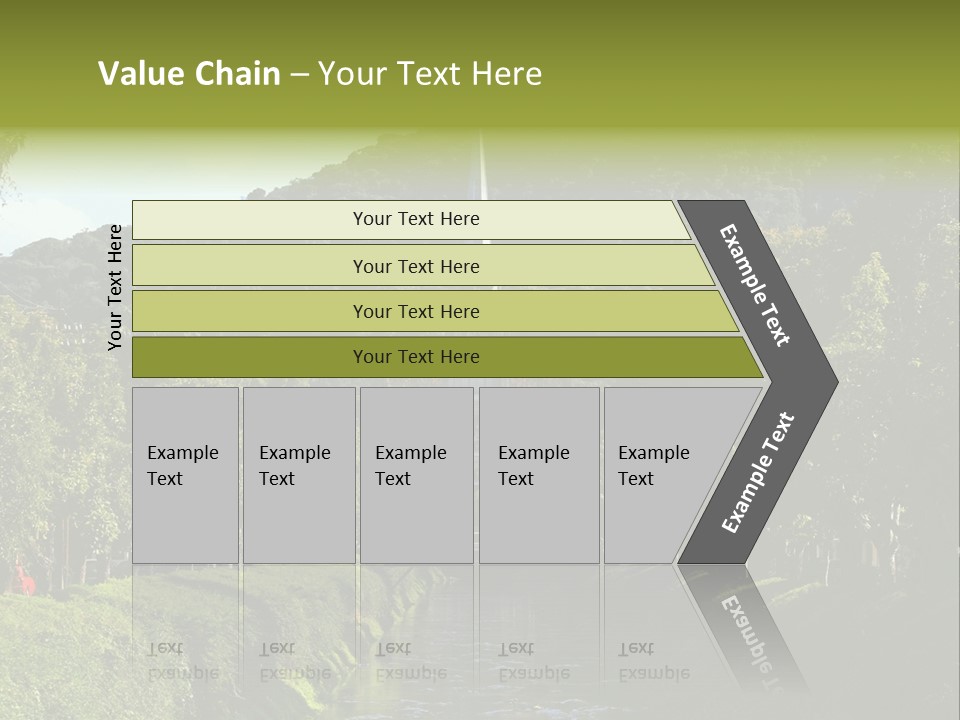 A Church On A Hill With A River In Front Of It PowerPoint Template