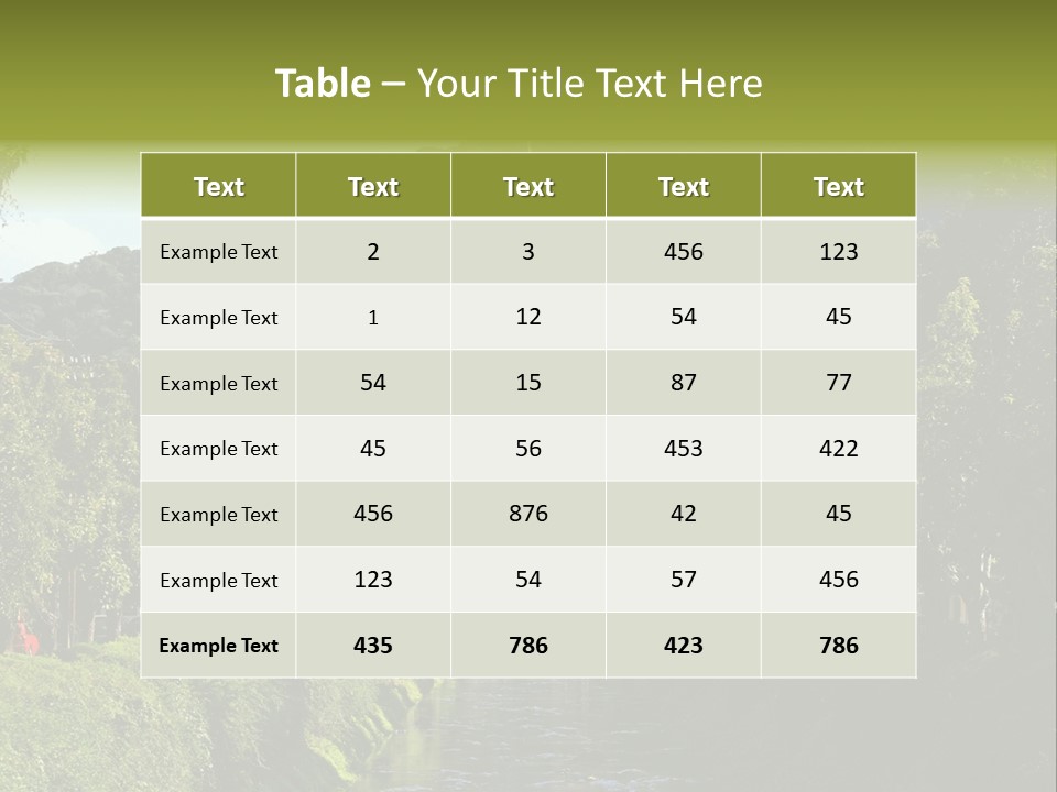 A Church On A Hill With A River In Front Of It PowerPoint Template