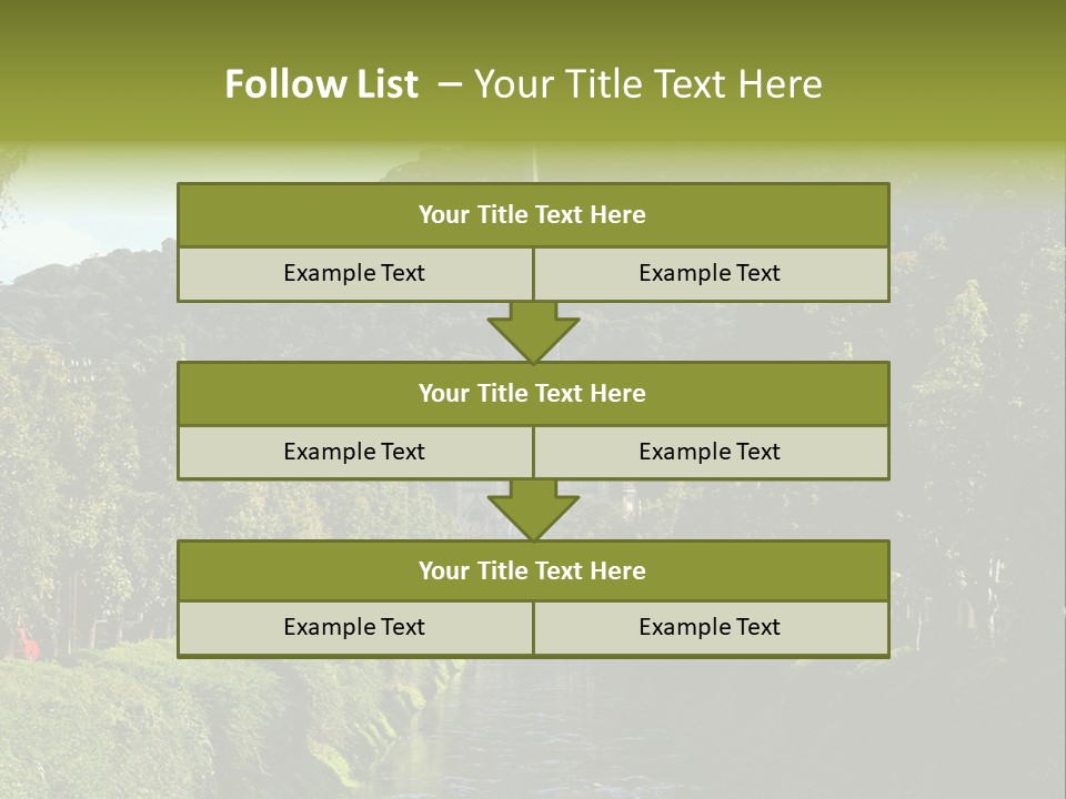 A Church On A Hill With A River In Front Of It PowerPoint Template