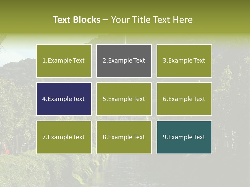 A Church On A Hill With A River In Front Of It PowerPoint Template