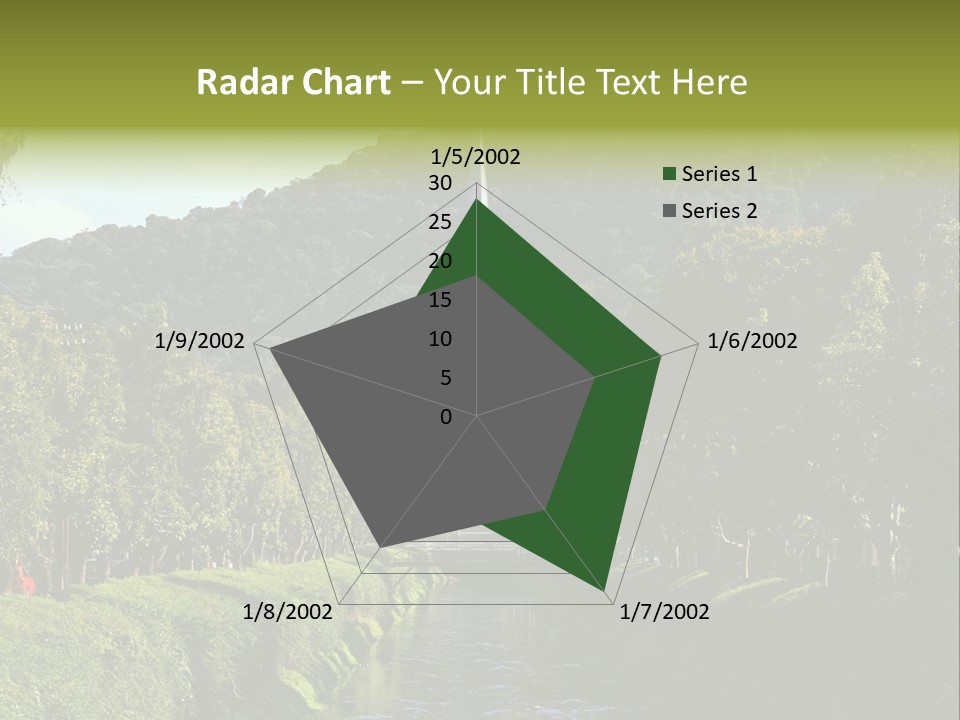 A Church On A Hill With A River In Front Of It PowerPoint Template