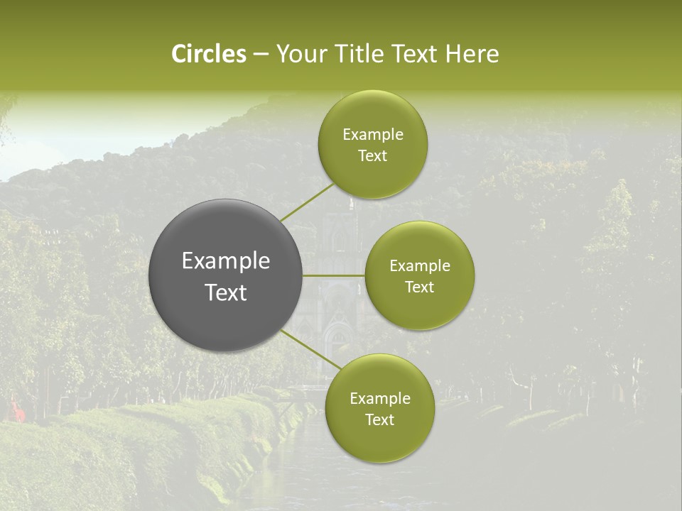 A Church On A Hill With A River In Front Of It PowerPoint Template