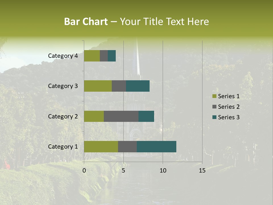 A Church On A Hill With A River In Front Of It PowerPoint Template