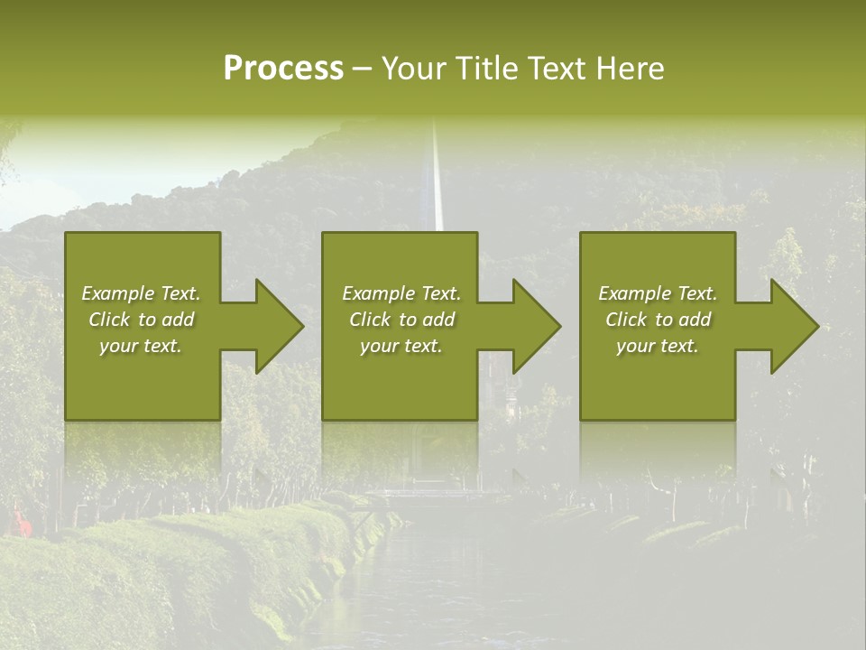 A Church On A Hill With A River In Front Of It PowerPoint Template