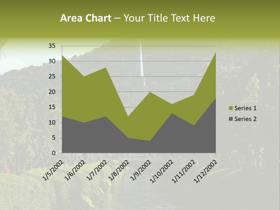 A Church On A Hill With A River In Front Of It PowerPoint Template