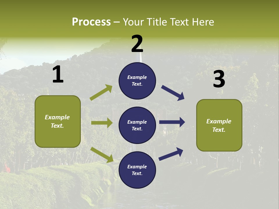 A Church On A Hill With A River In Front Of It PowerPoint Template