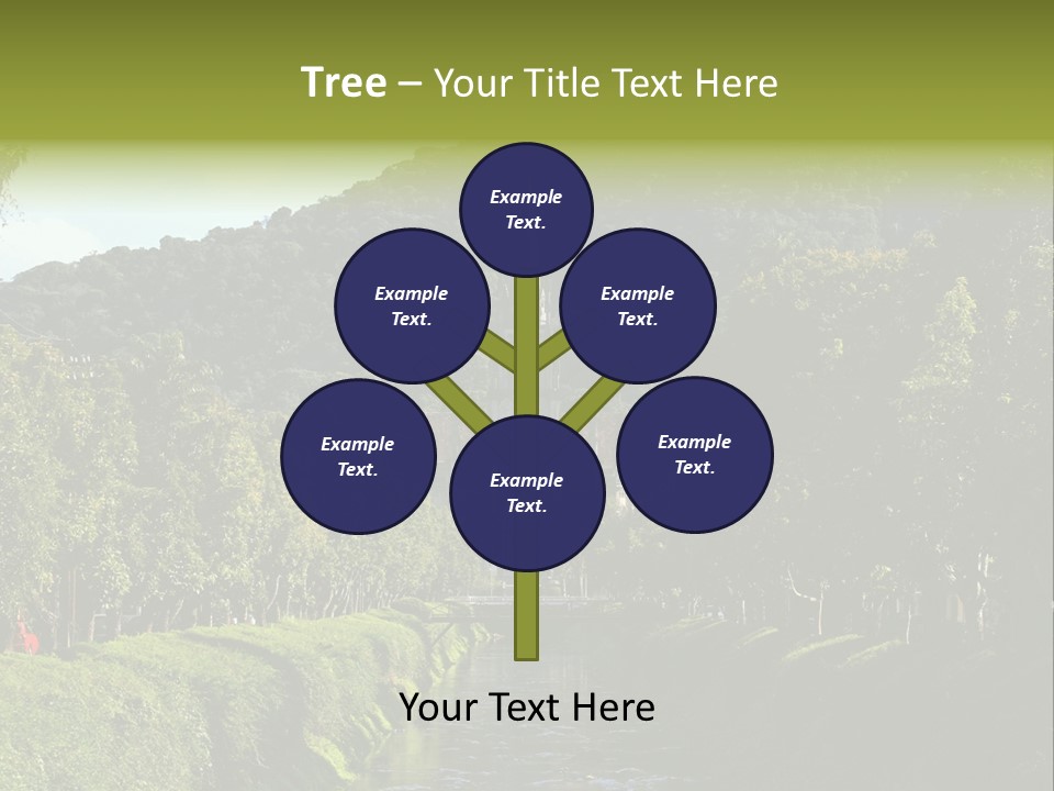 A Church On A Hill With A River In Front Of It PowerPoint Template