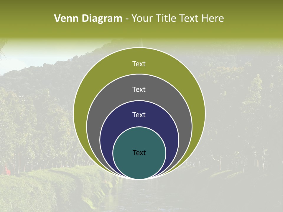 A Church On A Hill With A River In Front Of It PowerPoint Template