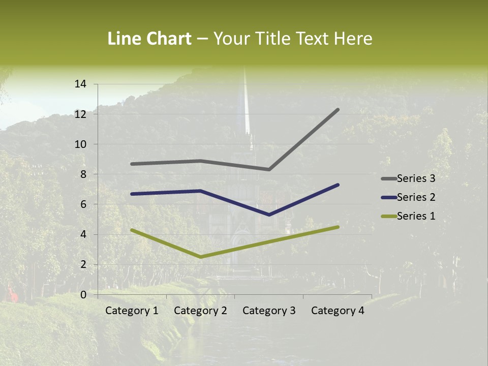 A Church On A Hill With A River In Front Of It PowerPoint Template