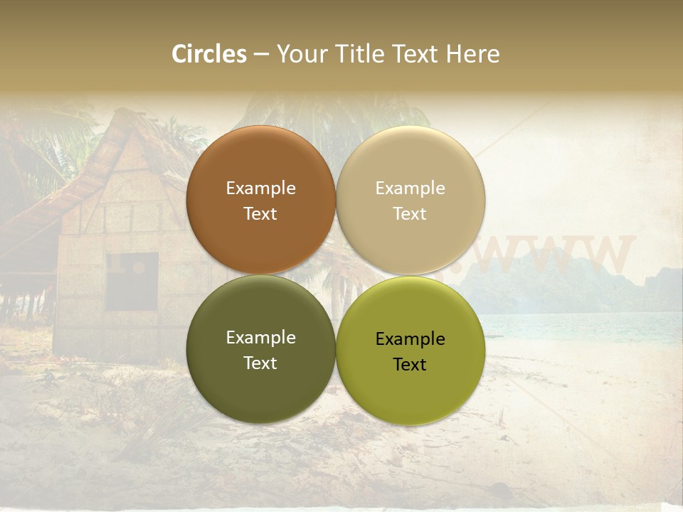 Philippines Nature Sand PowerPoint Template