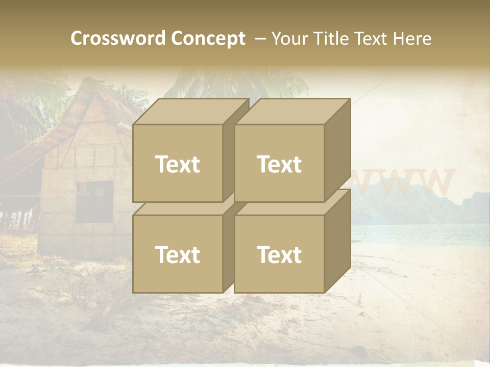 Philippines Nature Sand PowerPoint Template