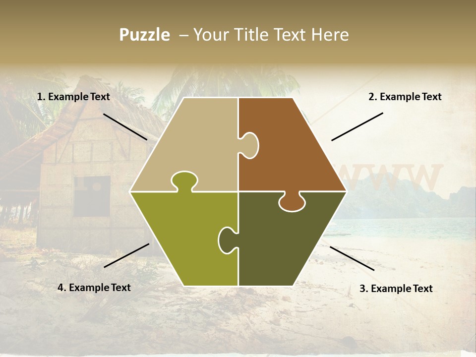 Philippines Nature Sand PowerPoint Template