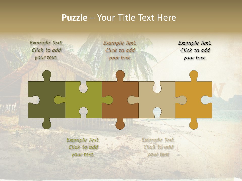 Philippines Nature Sand PowerPoint Template