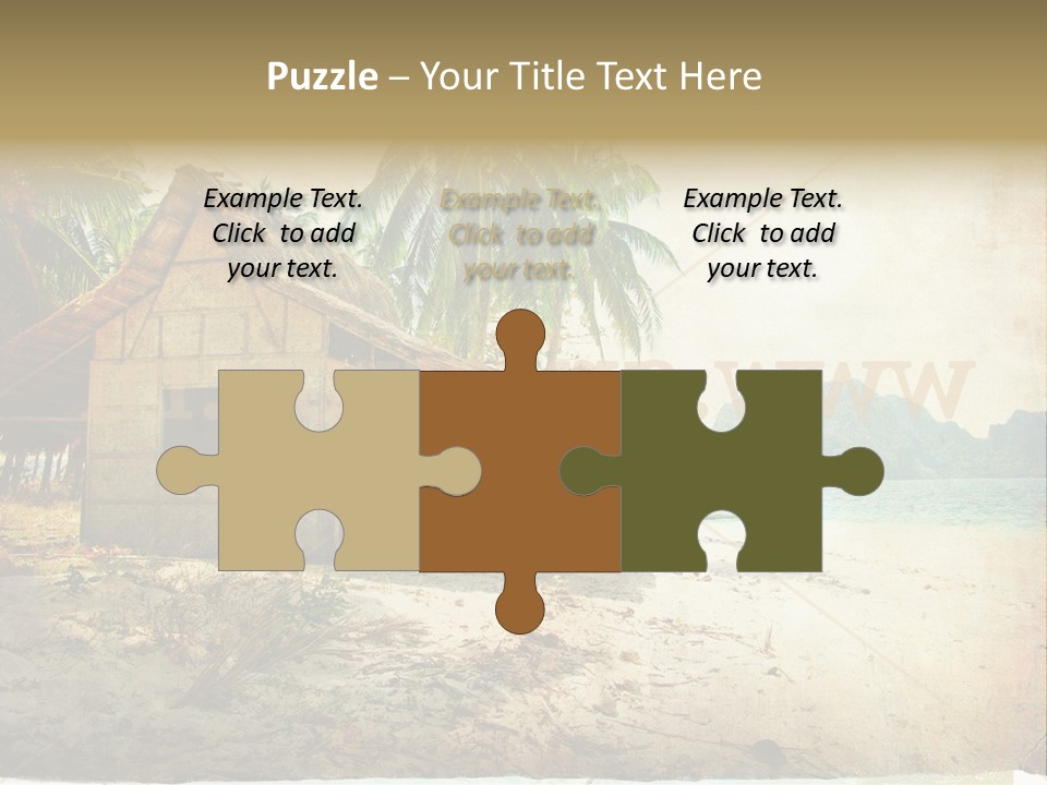 Philippines Nature Sand PowerPoint Template