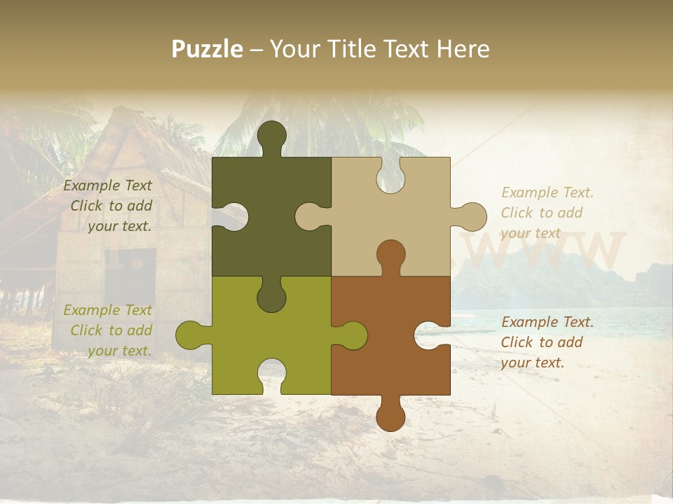 Philippines Nature Sand PowerPoint Template