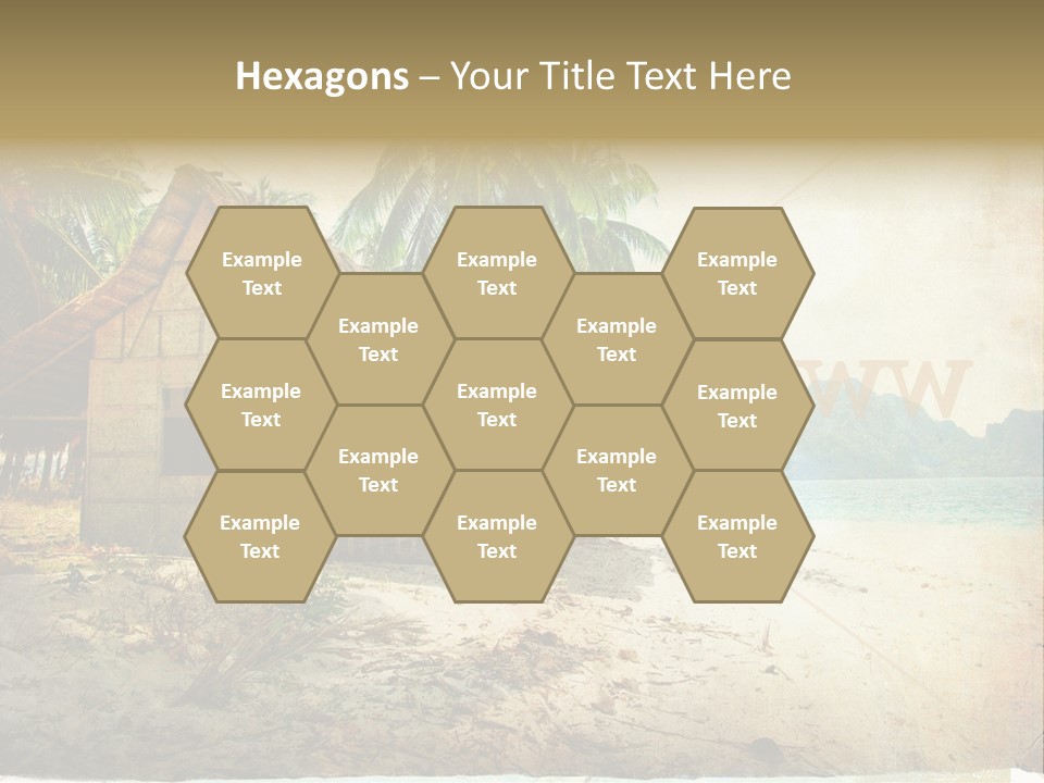 Philippines Nature Sand PowerPoint Template