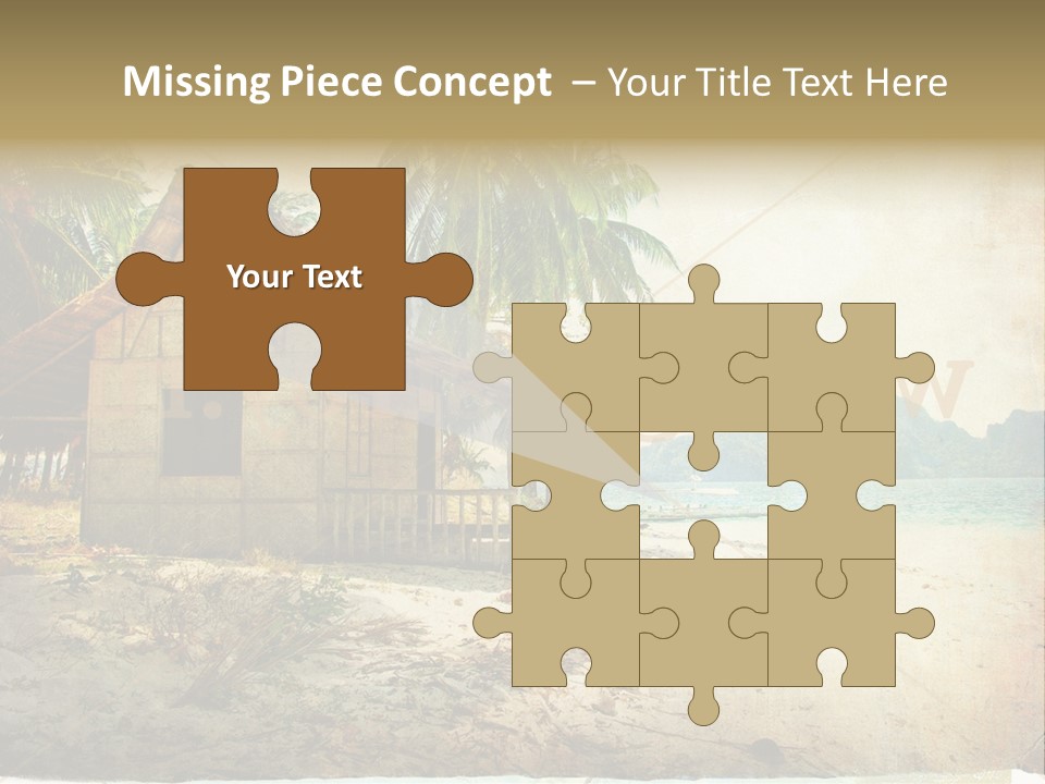 Philippines Nature Sand PowerPoint Template