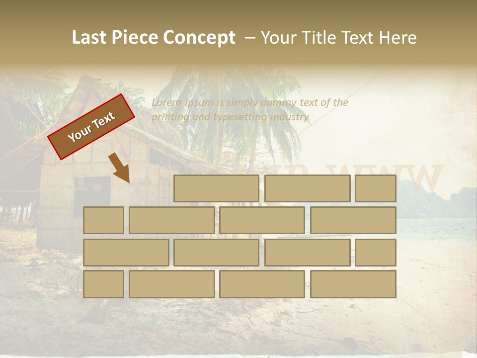 Philippines Nature Sand PowerPoint Template