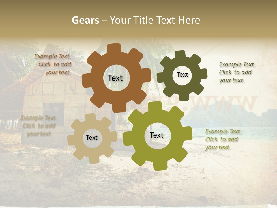 Philippines Nature Sand PowerPoint Template