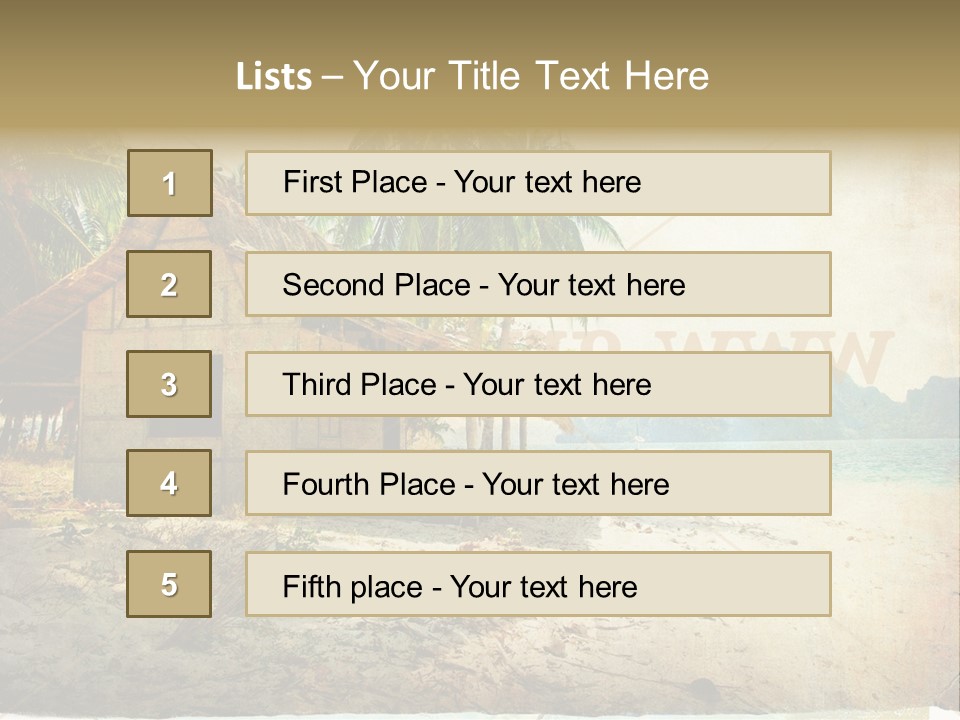 Philippines Nature Sand PowerPoint Template
