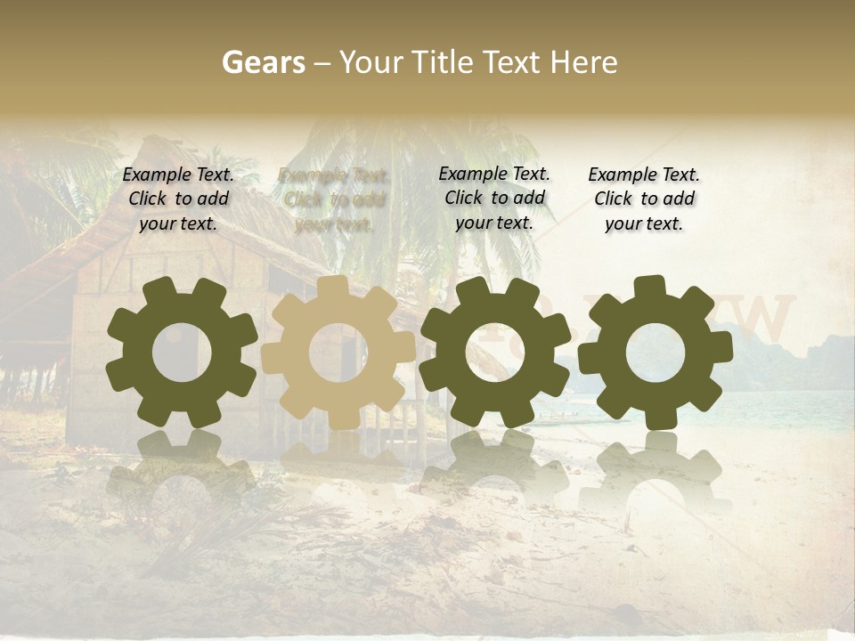 Philippines Nature Sand PowerPoint Template