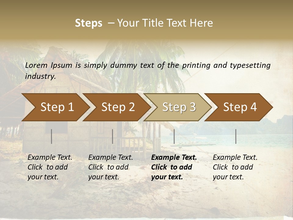 Philippines Nature Sand PowerPoint Template