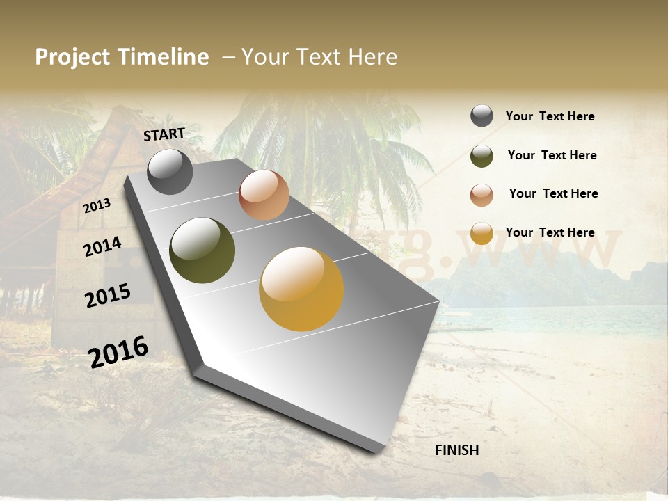 Philippines Nature Sand PowerPoint Template
